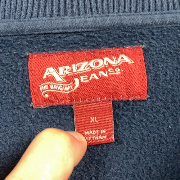 Arizona Jean Co. Navy Blue Button Up Sweater XL - Picture 7 of 9